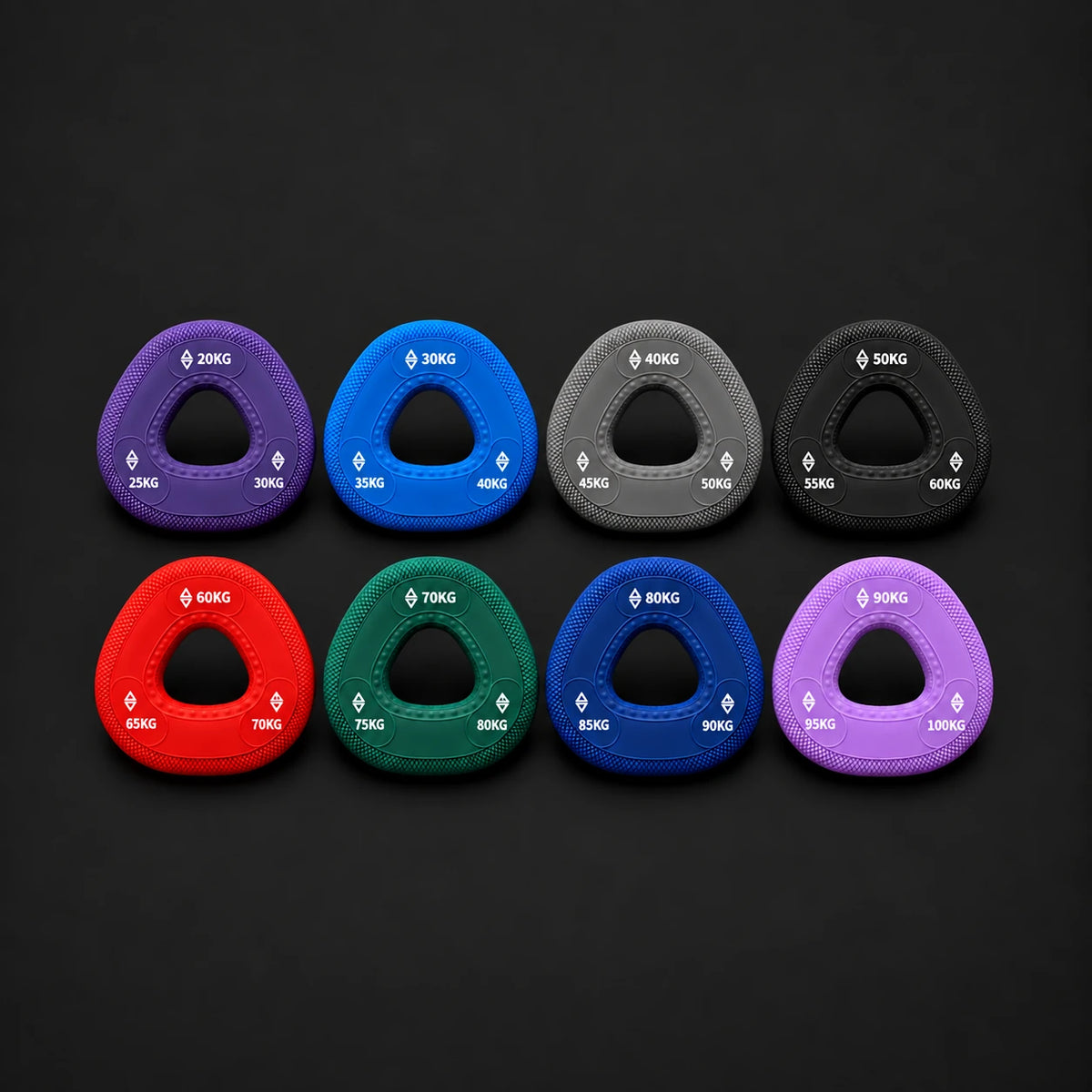 GRIPLR Ultimate Set: eight rings, 20–100 kg.
